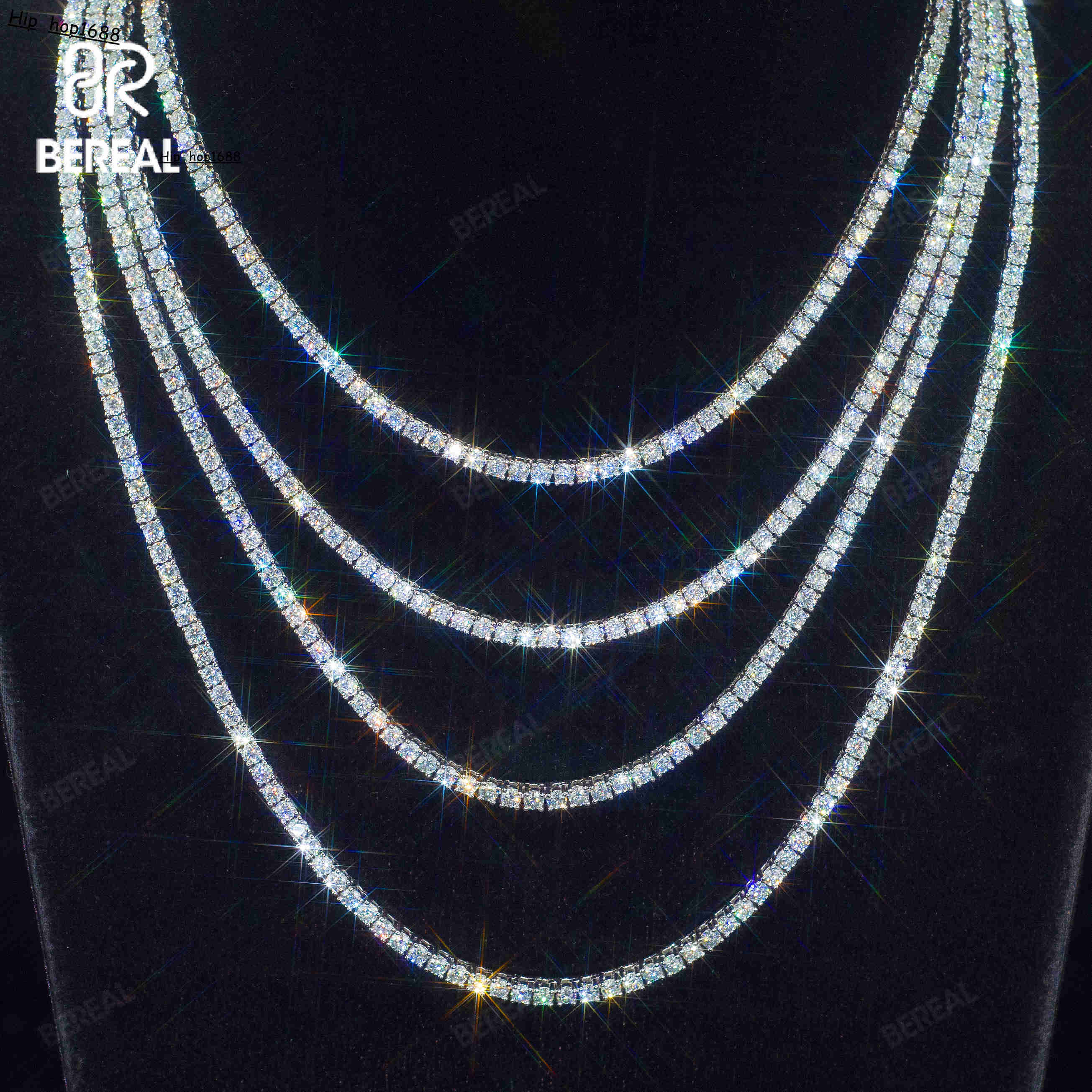 IGI Certified Lab Grown Diamond Tennis Chain Necklace Custom Iced Out Vvs Lab Created Made Diamond Tennis Bracelet Jewelry