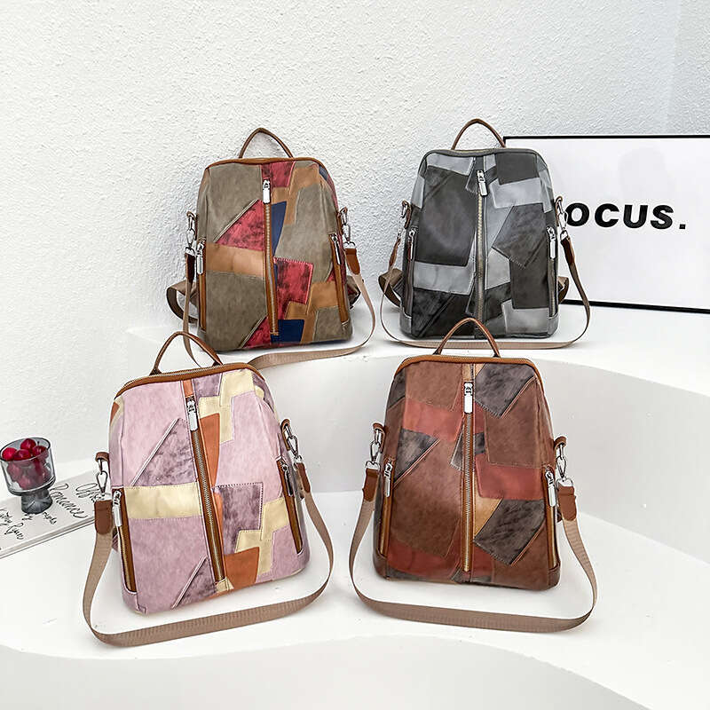 Women's New Backpack Fashion Soft Leather Design Sense Niche Lightweight Travel Commuting Large Capacity School Bag