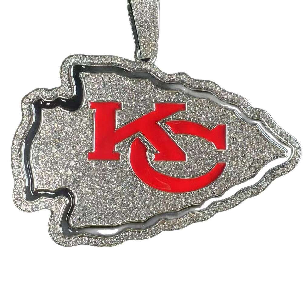 Hot Selling Dia-Studded Oil Drop American Football Team Personalized Creative Fashion Pendant