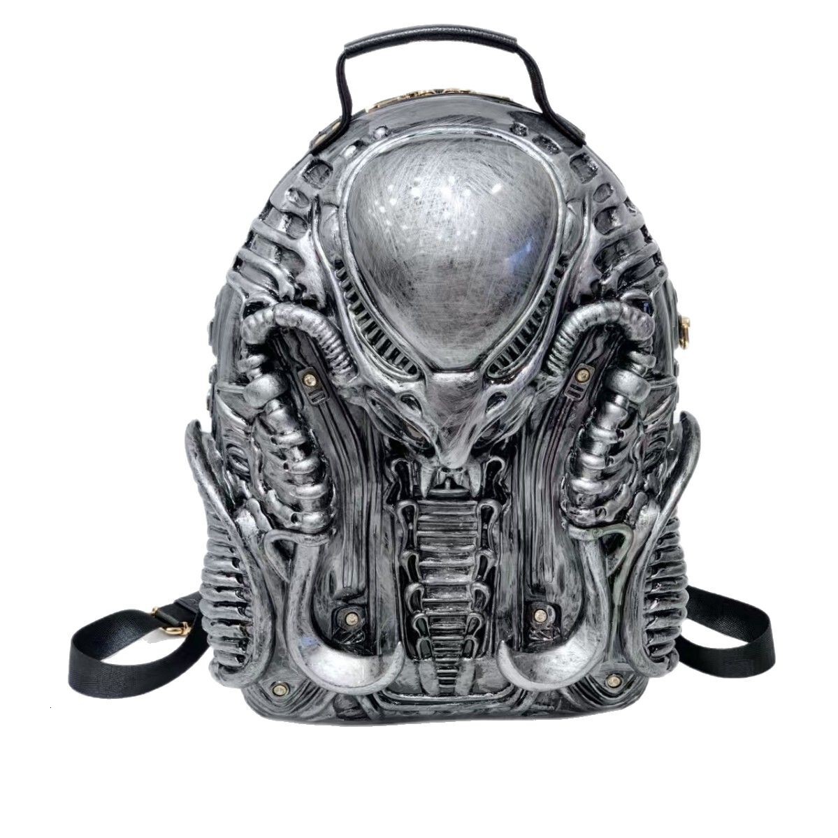 Women's Bag 2025 New European Fashion Design Personality Large Capacity Irregular Punk Style Backpack Trendy ddmymoon