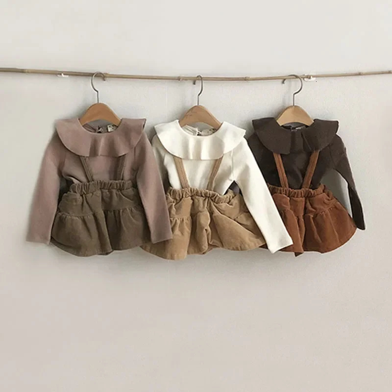 Autumn Spring Baby Girl Clothes Baby Girl Long Sleeve Tops Shirt Skirt 2Pcs Baby Girl Outfit 250729