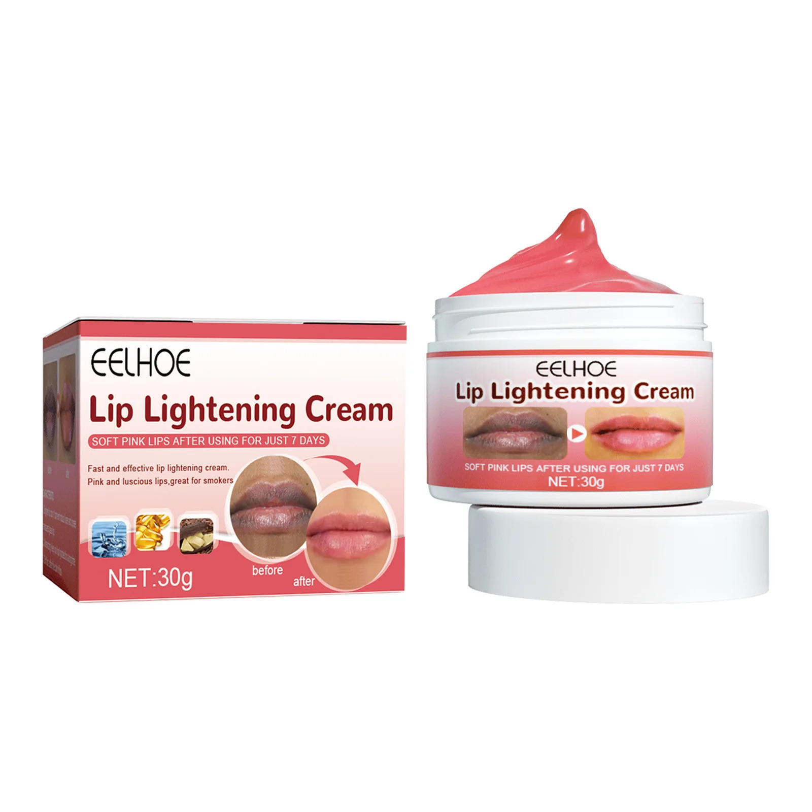 Vitamin E Pink Lip Cream Dark Melanin Lip Remover Moisturizing Brightening Dead Skin Repair Soften Lips Color Cream 250704