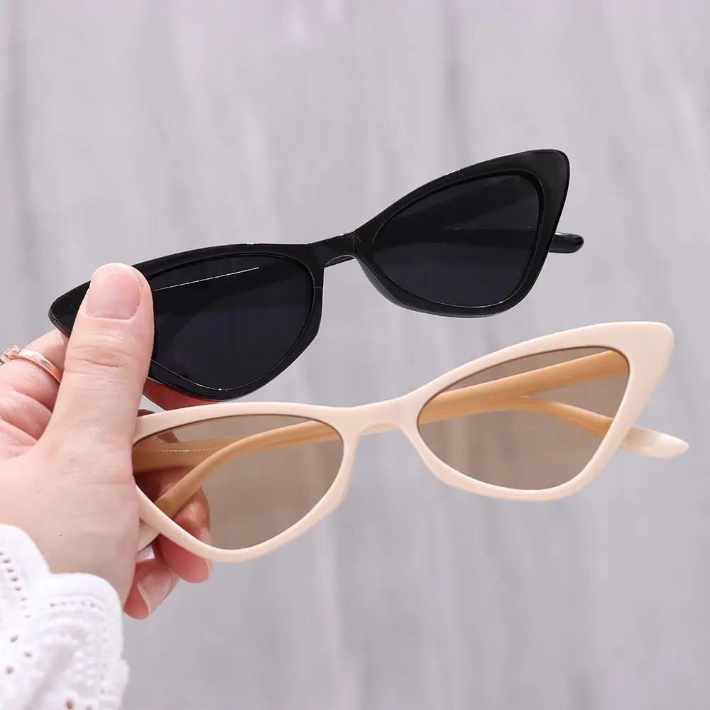 Small Frame Vintage Cat Eye Sunglasses for Women UV400 Protection Retro Sunglasses Eyewear Fashion Trendy Streetwear Accessories 250729