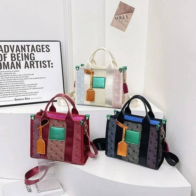 Women's Denim Crossbody Bag - Classic Vintage Designer Clutch Bag, Fashionable And Simple Style