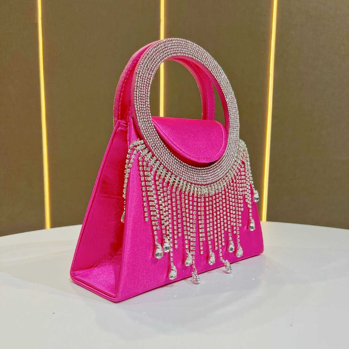 New Luxury Diamond Studded Womens Evening Bag Fashion Crossbody Bag High End Clutch Bridal Bag Handbag