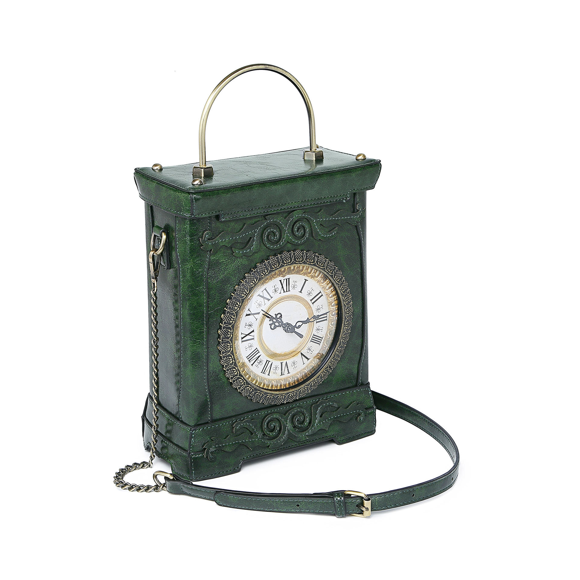 2025 New Fashion Handbag Crossbody Clock Women's Daily Embroidered Double-Sided Small Square Bag ddmymoon