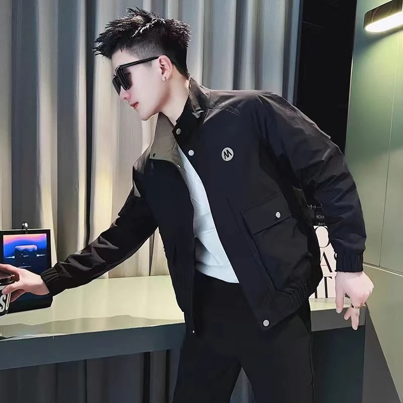 Mens Bomber Jacket Men Casual Slim Fit Baseball Jackets Autumn Fashion 250730