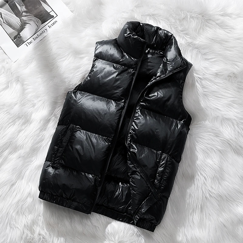 Arrived Loose Winter Clothing Vest Warm Sleeveless Jacket Casual Windproof Mens Zipper Down 250730