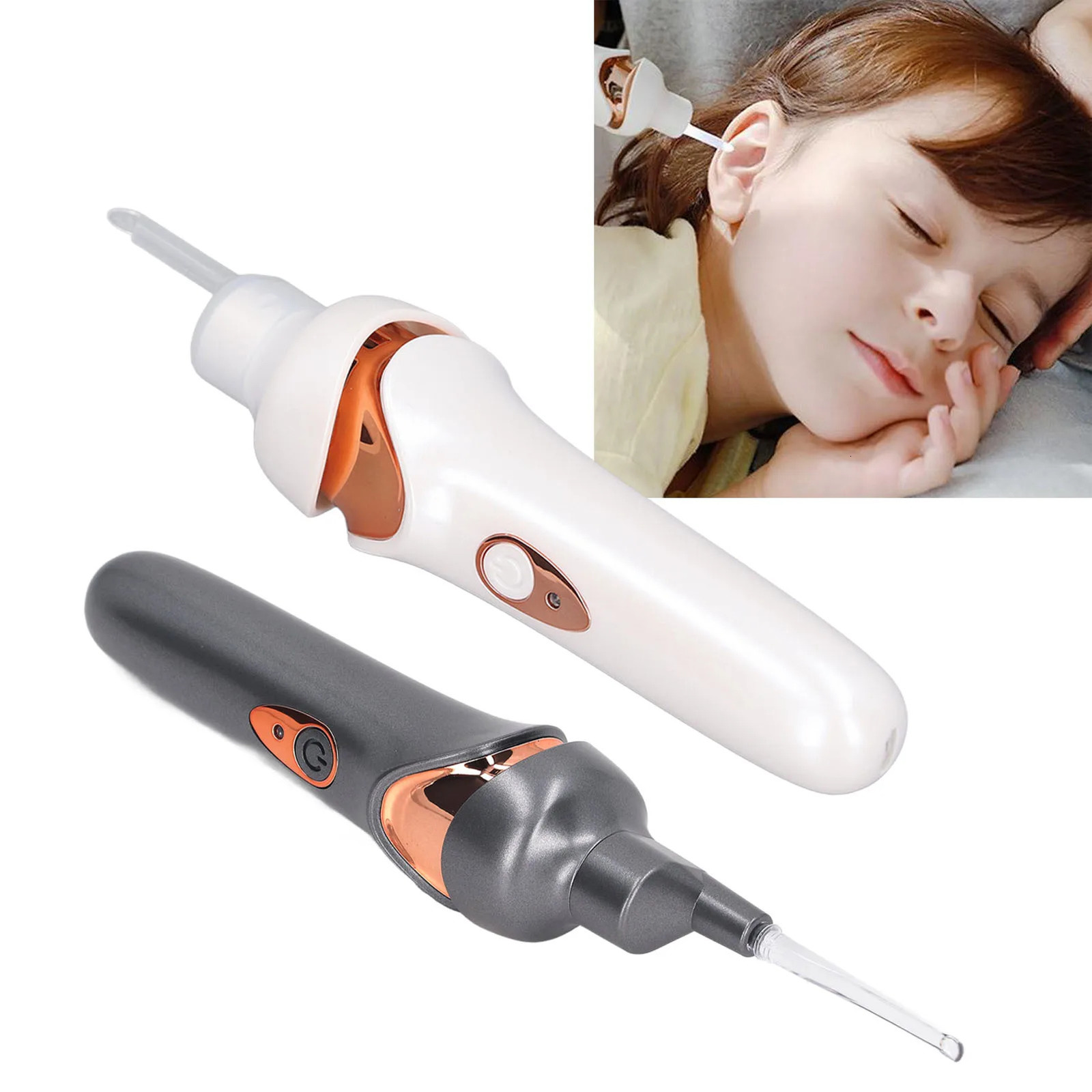 Customizable Portable LED Ear Cleaner Spoon Charging Children Adult Luminous Electric Artifact Ear-Picking Earwax Cleaning Tools 250726