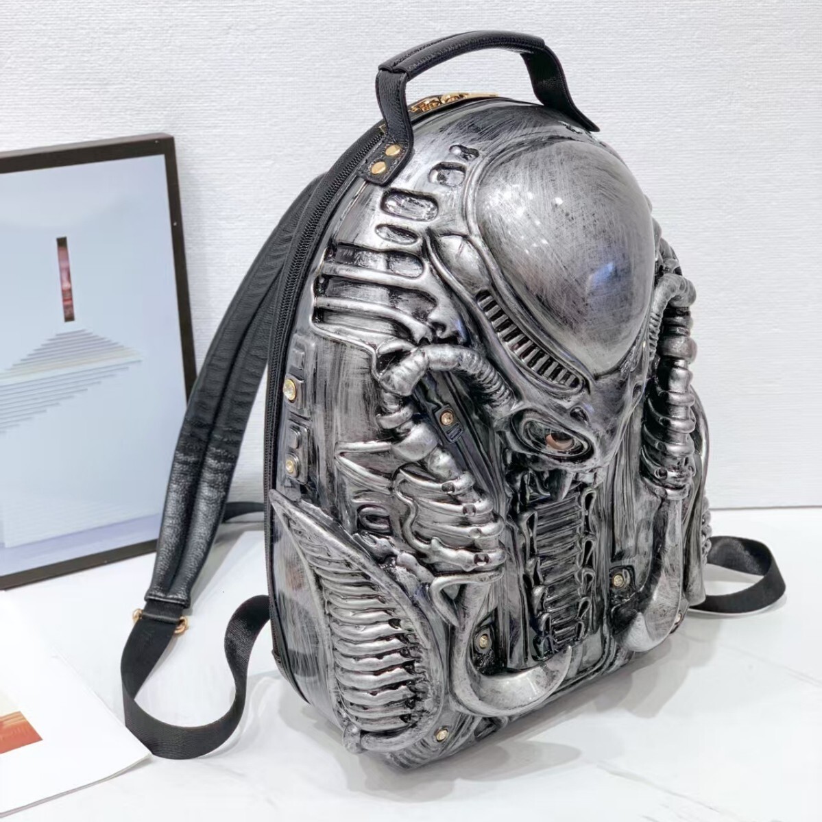 Women's Bag 2025 New European Fashion Design Personality Large Capacity Irregular Punk Style Backpack Trendy ddmymoon