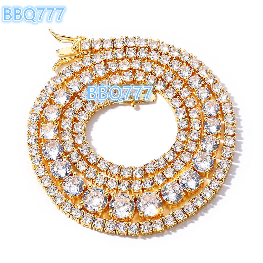 925 Sterling Silver Cuba Chain VVS Moissanite Diamond Tennis Chain Necklace Bracelet