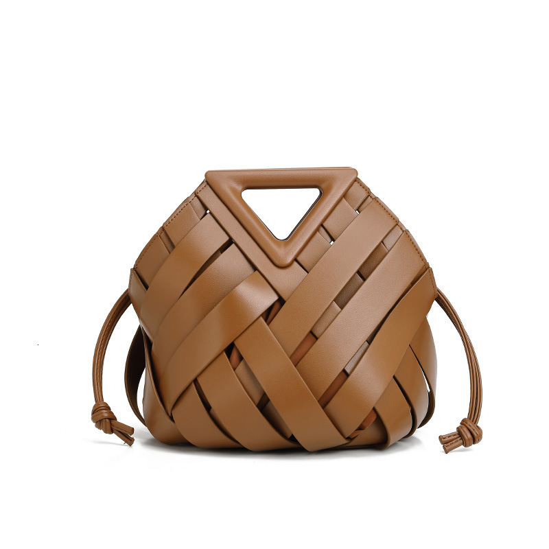 Hot-Selling New Fashion High-End Hand-Woven Handheld Basket Commuter Single Shoulder Crossbody Mother-Daughter Bag ddmymoon