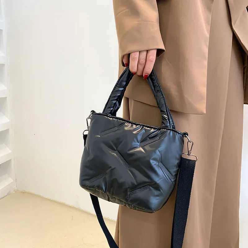 Fi Down Cott Top-handle Bags Soft Nyl Handbags Designer Crossbody Bags For Women Small Casual Tote Shoulder Bag Y250730