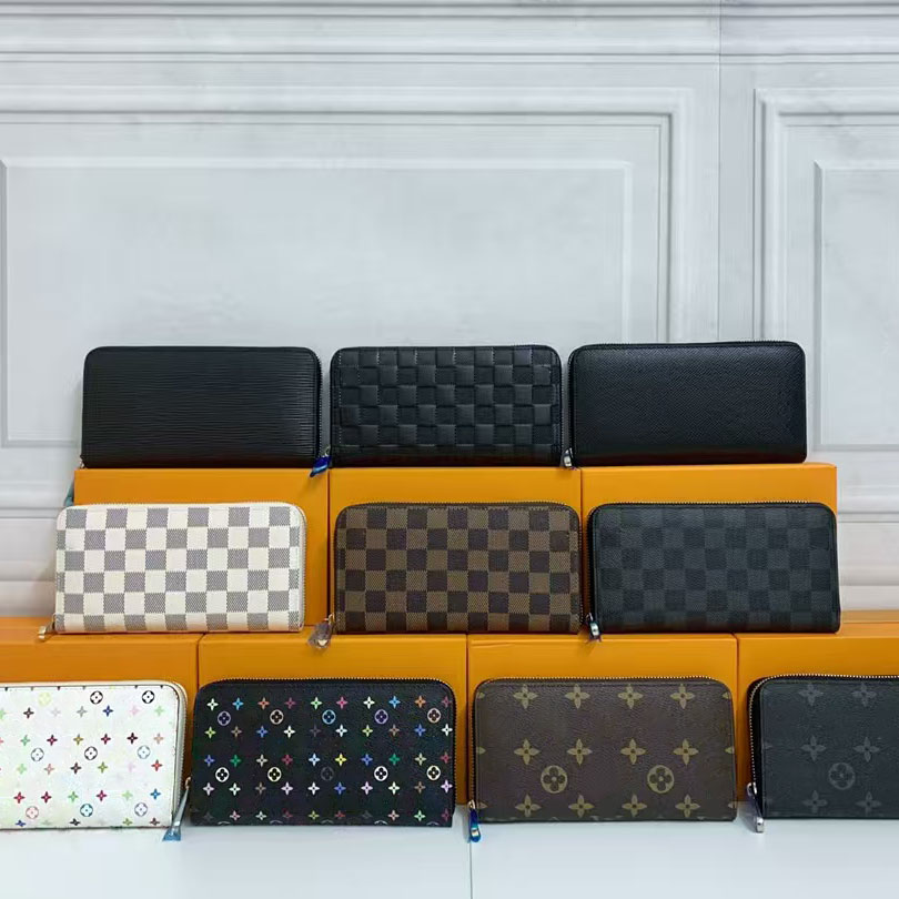 Luxury Fashion For women clutch ladies long wallet pu leather single zipper wallets classical coin purse card holder purses designer bag bags handbag shoulder purse