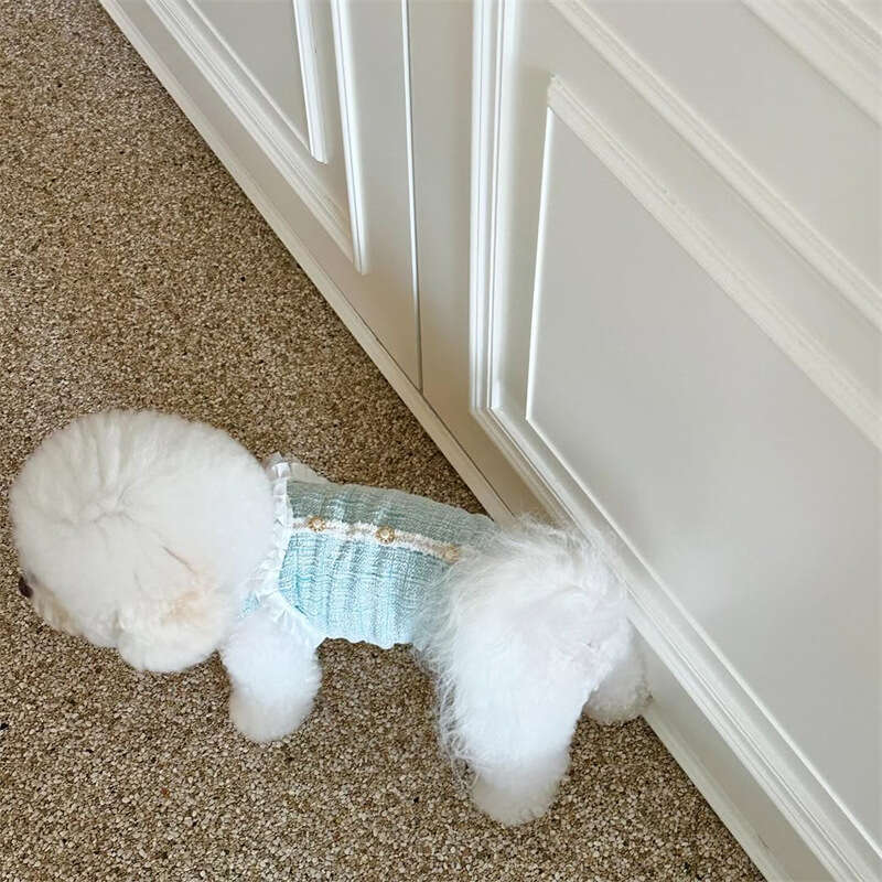 Clothes Spring Summer New Arrival Cat Princess Vest Chanel Style Socialite Pearl Small Dog Teddy Pet