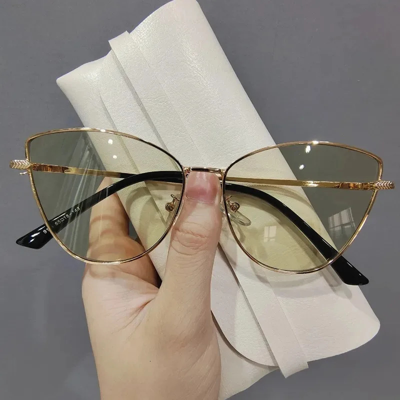 Sexy Classic Vintage Cat Eye Sunglasses Woman Vintage Sun Glasses Female Ladies Cat Eye Sunglass Metal Frame Glasses 250729