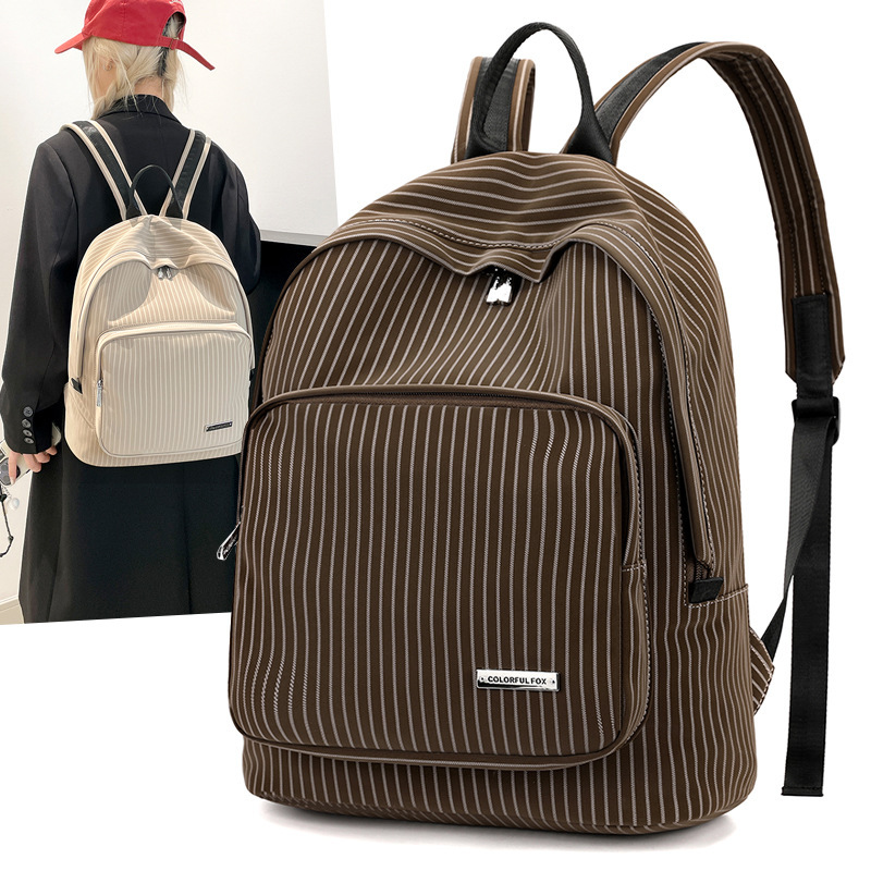 Colorful Foxins Niche Lightweight Simple Fashion Versatile Large Capacity Backpack for Women ddmymoon