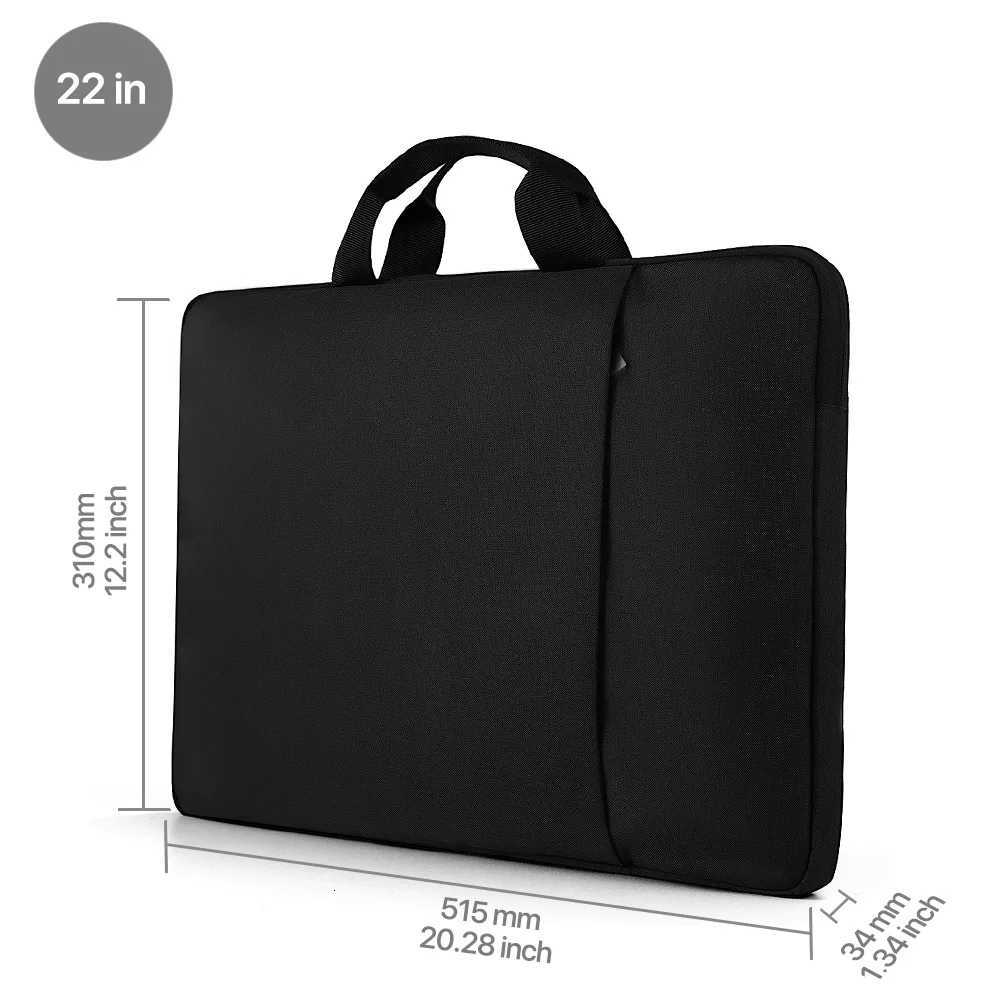 22 Inch Laptop Sleeve Bag Durable Travel Handbag Shockproof Protective Computer Sleeve Case with Handle Large Capacity y250730