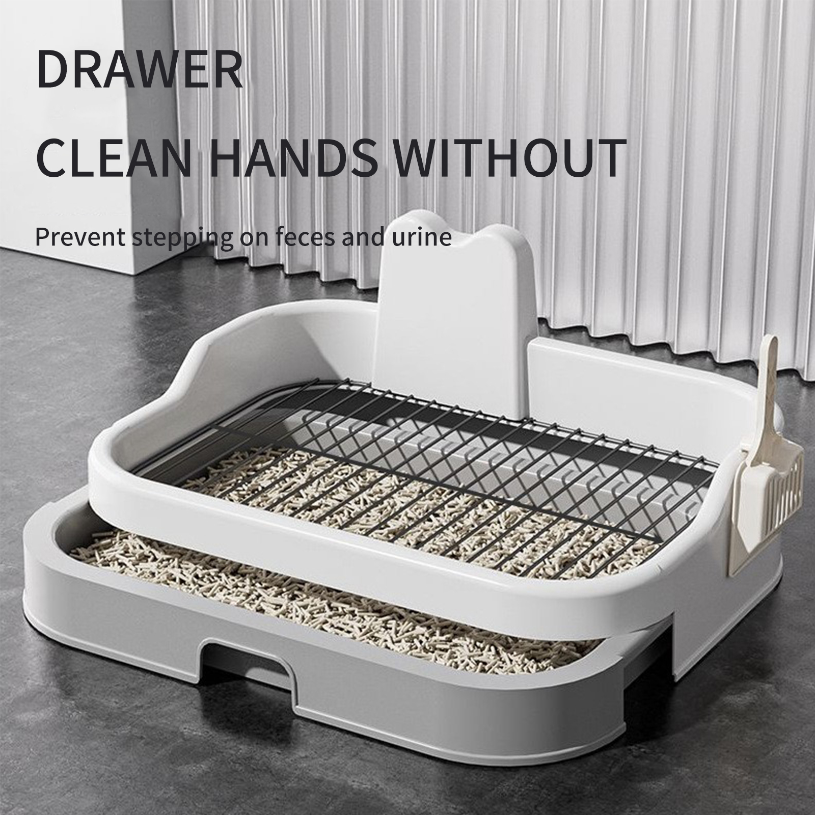 Dog toilet large dog oversized high fence iron mesh flat plate anti stepping urine splashing easy to clean toilet bowl manufacturer wholesale