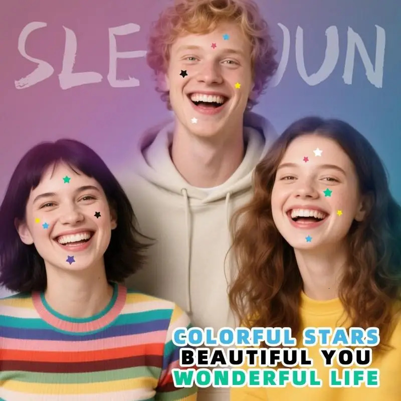 1400pcs Colorful Star Pimple Patch Colorful Invisible Removal Skin Care Stickers Concealer Face Spot Makeup Tools 250726