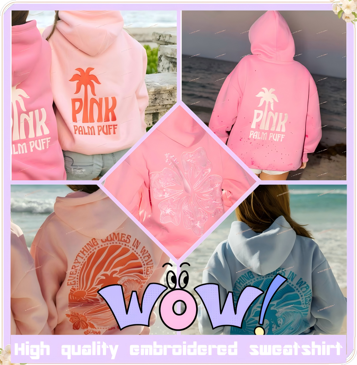 Dandy Hoodie Designer Chasing Sunsets Hoodies Embroidery Sunshine Fashion Y2k Loose Hooded Sweatshirt Men Women street Autumn Couples Palmpuffs Hoody 686