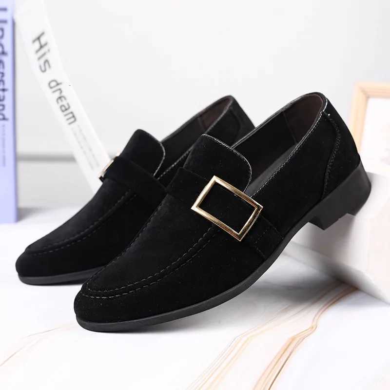 Mens Dress Shoes Designer Formal Loafers Mens Leather Shoes Suede Men Wedding Man Designer Work Social Business Loafers Y250730