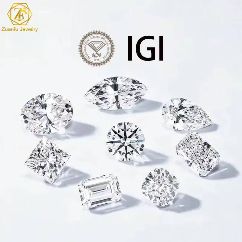 New Trendy 14K 18K Solid White Gold Engagement Ring IGI Certified round Lab Grown Diamond 1ct to 3ct HPHT CVD