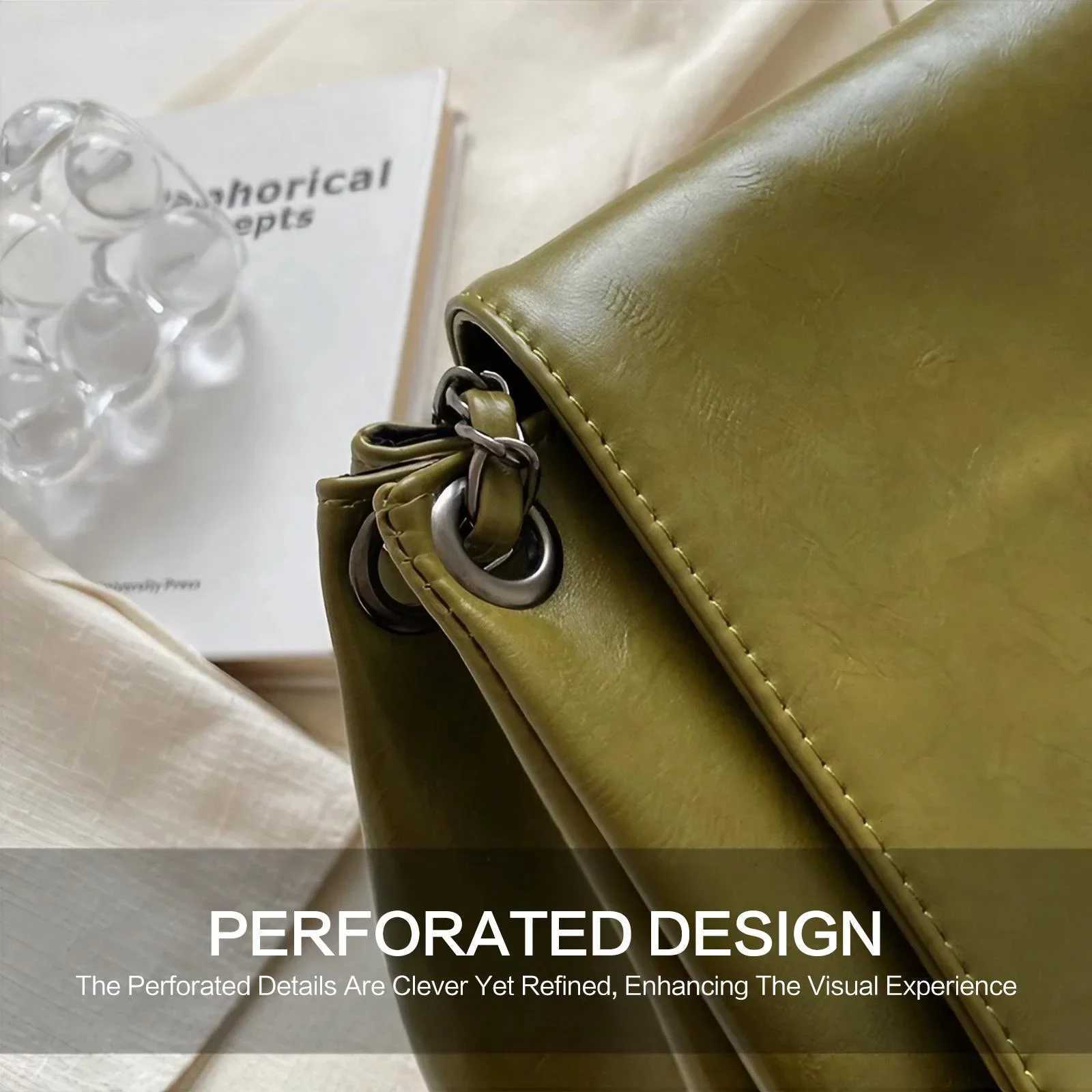 Large Capacity Chain Messenger Bag for Women Reliable Shoulder Bag for Work and Daily Travel Y250730