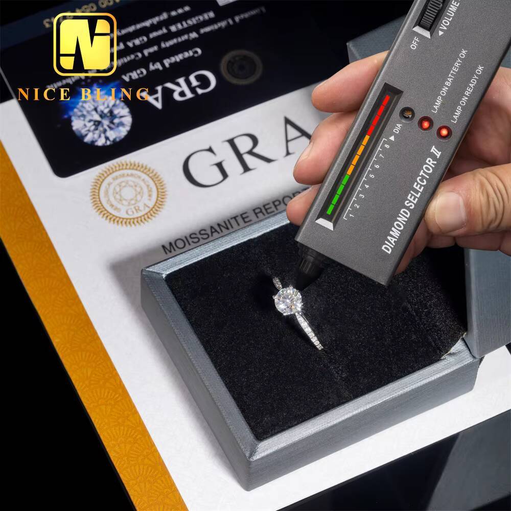 Wholesale Women Jewelry Moissanite Diamond 925 Sterling Silver Gold Plated Rings Romantic Wedding Rings Engagement Rings