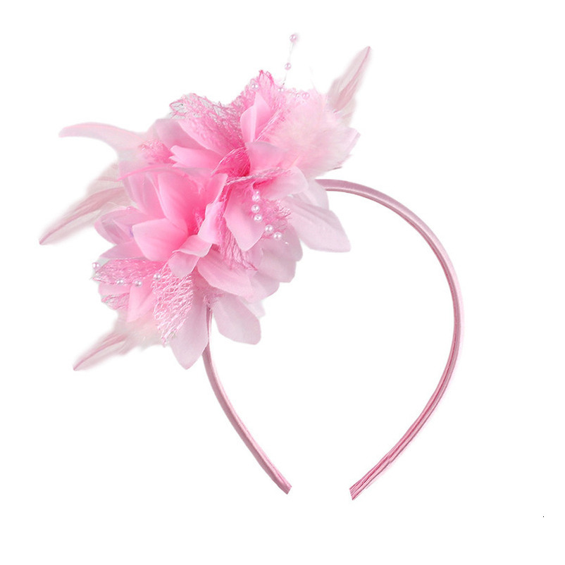 Carnival Flower Party Gathering Performance Feather Headband Bride Hair Accessories
