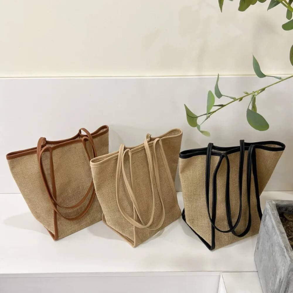All-Match Exposure Large Capacity Bucket Bags Female Vintage Soft Commuter Women Totes Korea Simple Minority Shoulder