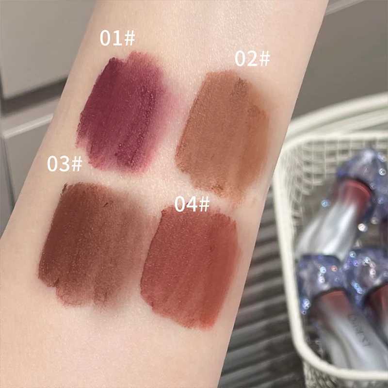 100% Matte Velvet Liquid Lipstick Natural Long-Lasting Highly Pigmented Lip Mud Portable Finish Universal Lip Gloss Makeup G250729