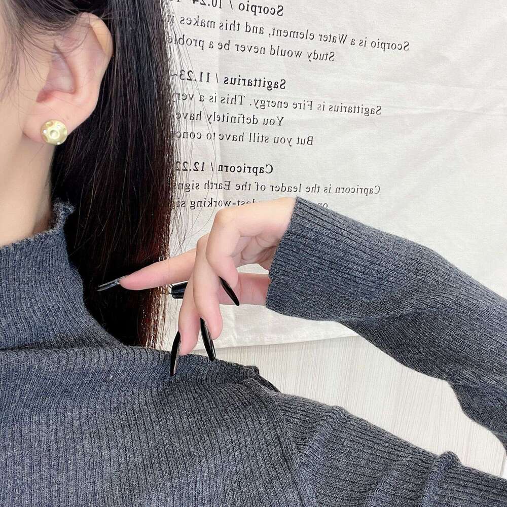 Gold Brushed Irregular Stud for Women, Elegant Unique High-end Style, Chic Micro-inlaid Earrings aa2