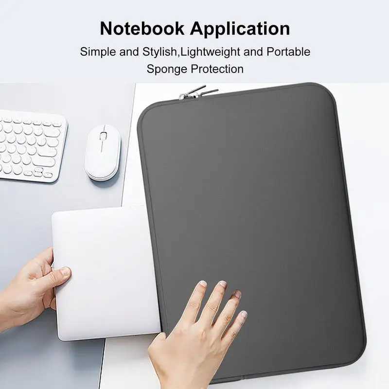 12 13 14 15 inch Laptop Sleeve Bag Notebook Computer Protector Tablet Case Cover Soft Laptop Bag Notebook Sleeve Case Cover y250730