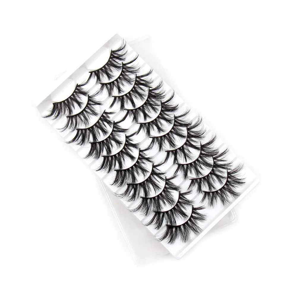 5/10/16 Pairs 3D Faux Mink Lashes Natural False Eyelashes Reusable Dramatic Volume Lashes Makeup Eyelash Extensions Z250730