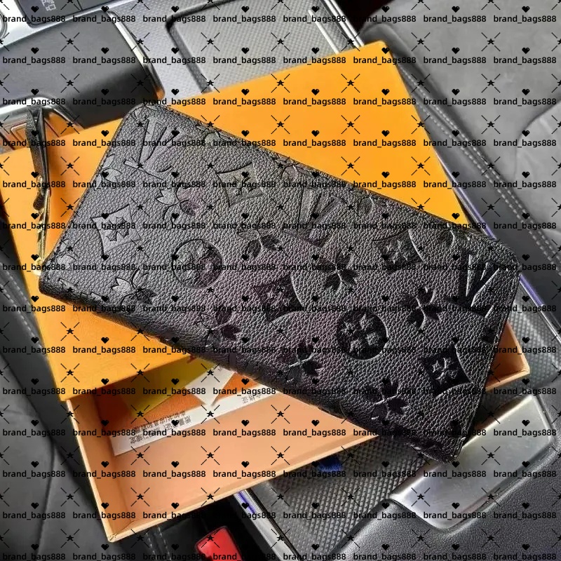 Wholesale classic Fashion Luxury Designer wallets Long style Single Zipper ORGANIZER Men Women Leather Wallet Lady purse card holder 60017 With Box and dust bags 10A