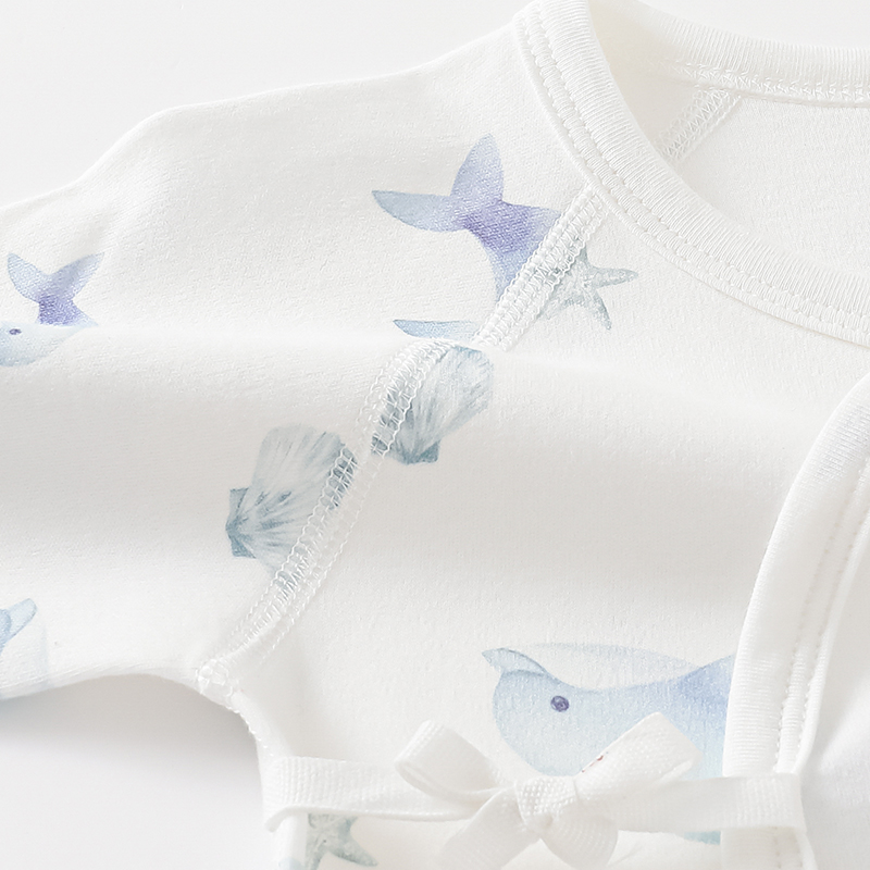 Baby Clothes Pure Cotton A-Type Autumn And Winter Baby Jumpsuit Baby Long-Sleeved Home Clothes Newborn Jumpsuit Crawling Clothes