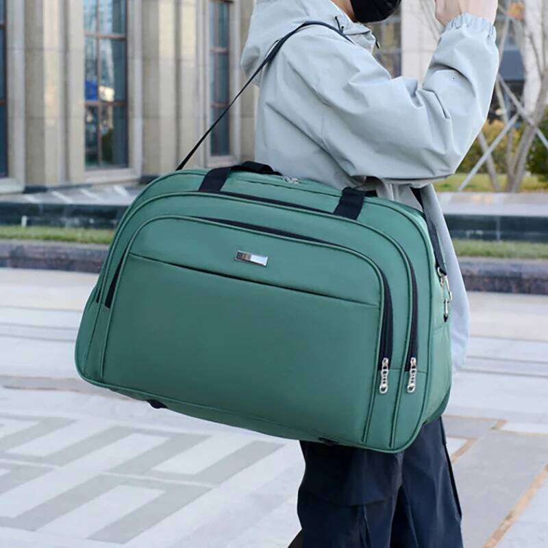 Travel Duffel Bag Oxford Ladies Bags Zipper Tote Handbag Outdoor Climbing Hiking Handheld Laptop Schoolbag Gym Sports Satchel