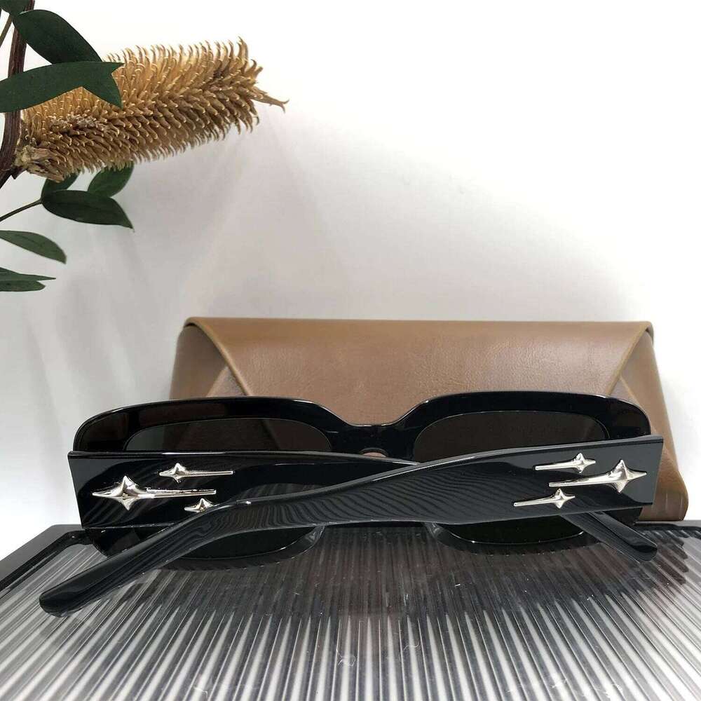 TAORED Korean Styles Small Square for Women and Men Trendy Fashion Handmade Acetate Nylon Lens Designer Sunglasses