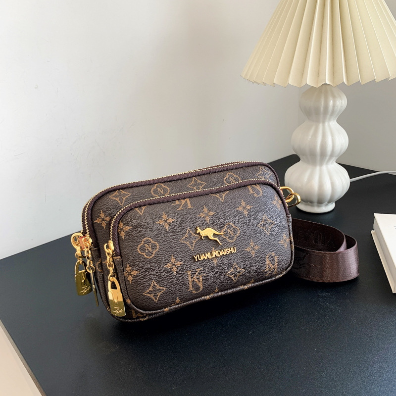 Free Shipping 2025 Women's New Fashion Square Bag Crossbody Shoulder Waist Bag Premium Craftsmanship Light Luxe