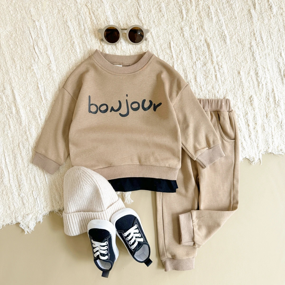 Baby Boy Clothes Set Sweatshirt HoodiePant Child Long Sleeve Clothing Suit Casual Letter Pullover Baby Clothes 250729