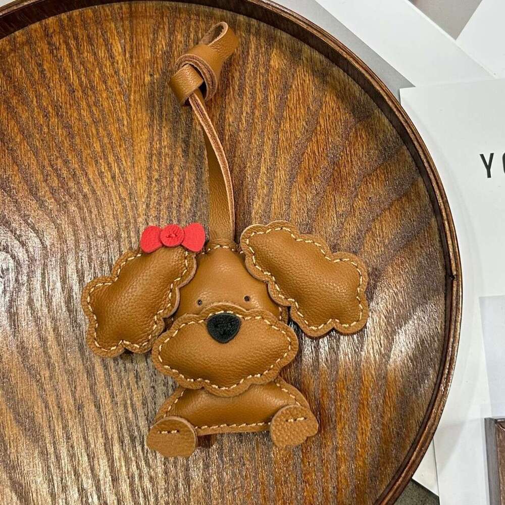 Teddy Dog Bag Niche Decoration Cute Cartoon Puppy Backpack New Car Keychain Pendant