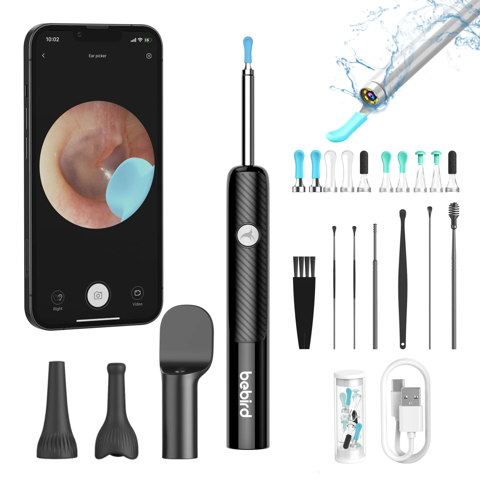 Bebird R3 Ear Cleaner Smart Visual In Ear Wax Removal Tool Cleaning Endoscope Earpick Mini Camera Otoscope Personal Care 250726