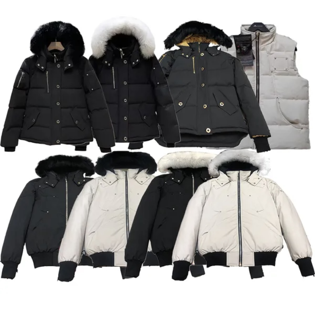 puffer winter designer jackets down coat men women outdoor big fur windproof warm parka jacket