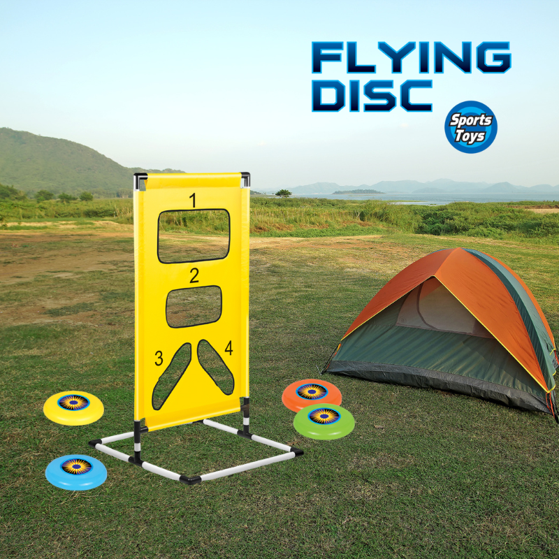 Durable Frisbee Rack for Flying Disc Games - Portable Sports Storage