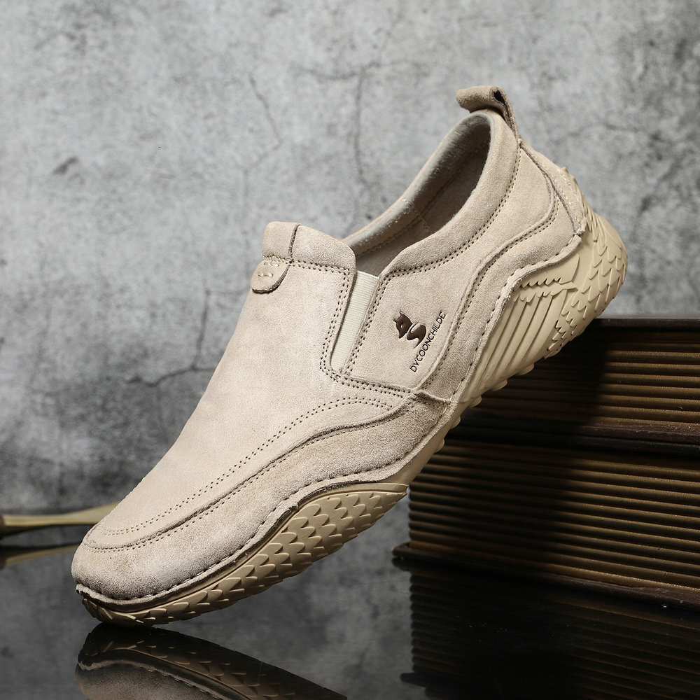 Versatile Low-top Men's Casual Martin Genuine Leather Large Size Shoes