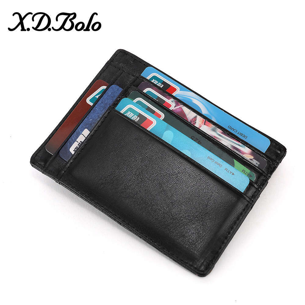 Hot Sale Short RFID Card Holder Cowhide Men's Genuine Leather Wallet designer wallet B5 B5