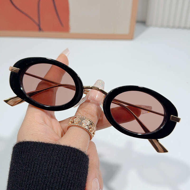 DHcollections 2025 Oval Sunglasses for Women - UV400 Protection, Fashion Small Frame, Trendy Pink & Leopard Styles (6 Colors)