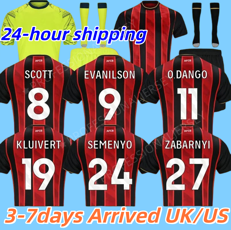 AFCB Bournemouth 25 26 Soccer Jerseys EVANILSON football jersey KLUIVERT football shirt CHRISTIE O.DANGO ADAMS BROOKS SCOTT SENESI J.ARAUJO maillots de futol