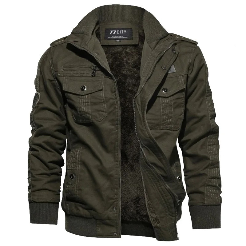 Business Casual Jackets Man Winter Fleece Tactical Jacket y Windproof Multiple Pockets Outdoor Workwear Coat 250730